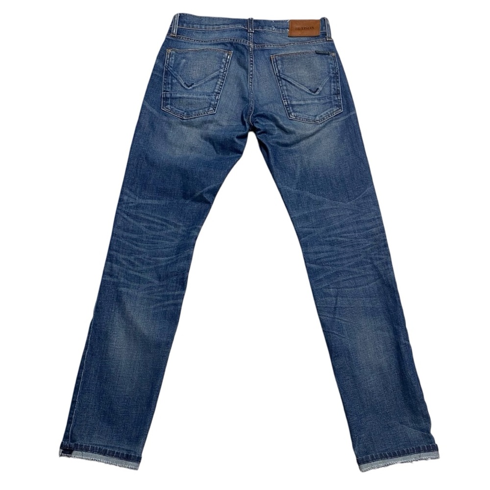 Hudson Blake Slim Straight double cuff button fly denim jean 29/31